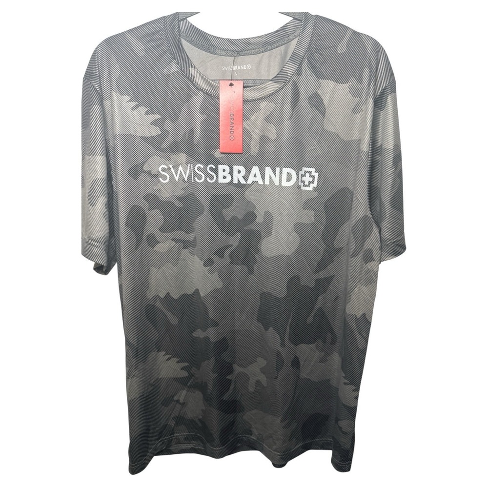 Men's SWISSBRAND Camouflage T-Shirt Large‎ NWT